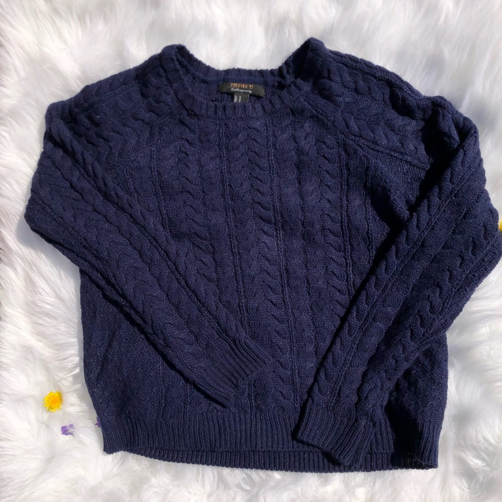 Forever 21 Contemporary Cable Knit Sweater
